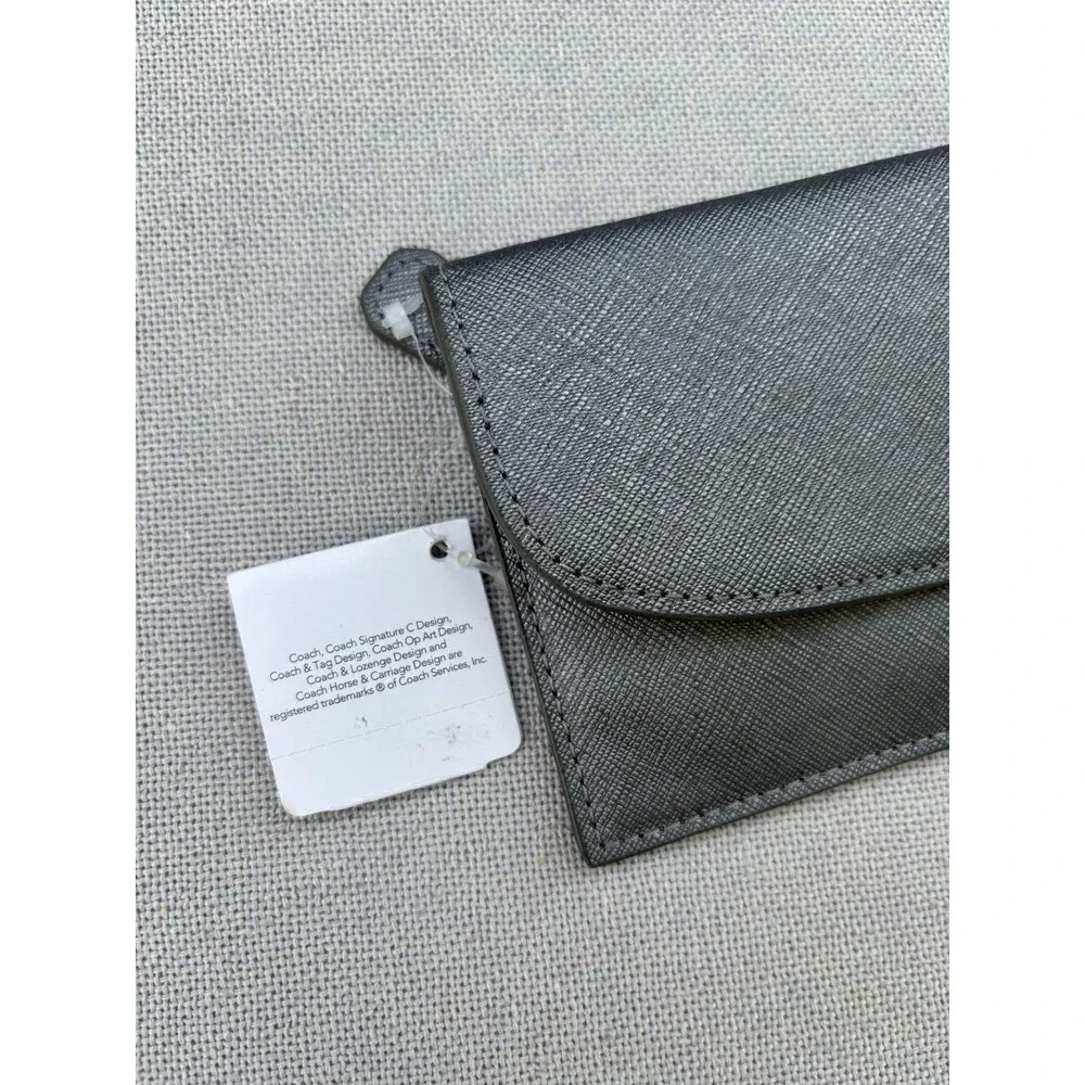 COACH Darcy Soft Wallet / Long Flap Wallet Saffiano Leather